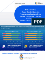 Pemanfaatan Rapor Pendidikan Dan Perencanaan Berbasis Data Untuk Penguatan Literasi