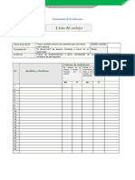 Lista de Cotejo 1º2º