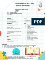 1ro Sec - Lista de Útiles