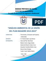 Análisis Ambiental de La Visión Del Plan Basadre 2013-2023