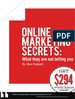 Online Marketing Secrets What They Are Not Telling You - Unknown