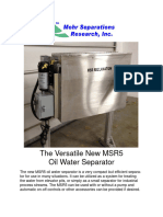 The Versatile New MSR5 Oil Water Separator