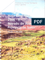 Hoja Geológica 2566-9, Nevado de Acay, Provincia de Salta