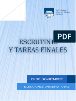 Escrutinio y Tareas Finales