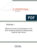 Title Proposal 1