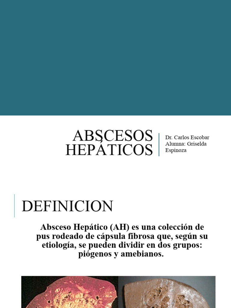 Abscesos Hepáticos: Causas y Tratamiento | PDF | Microbiología ...