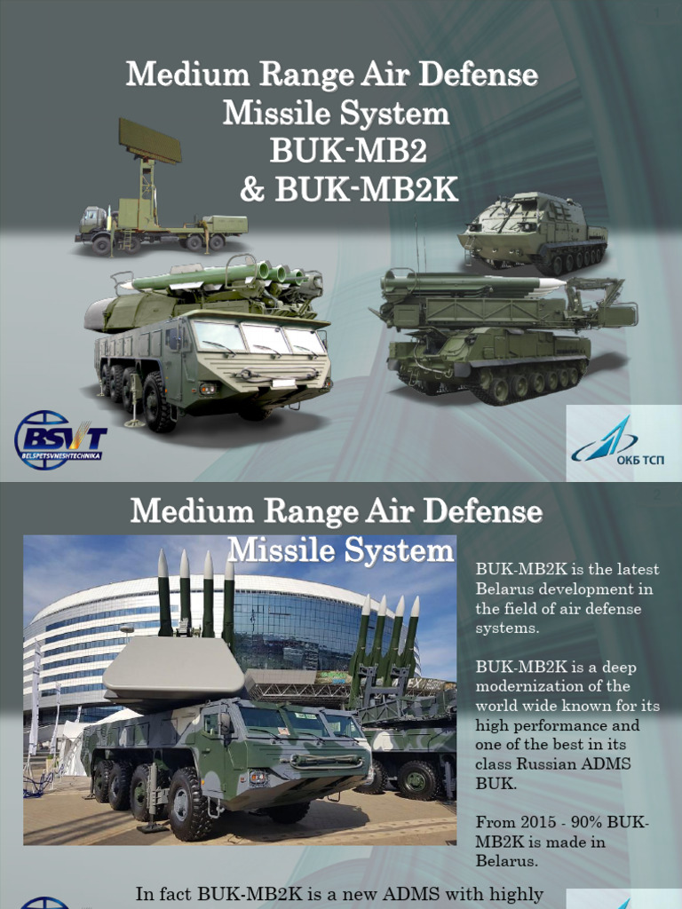 Belarus BUK-MB2K Air Defense System | PDF | Missile Types | Missile