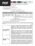 Características Del Estudiante y Del Contexto