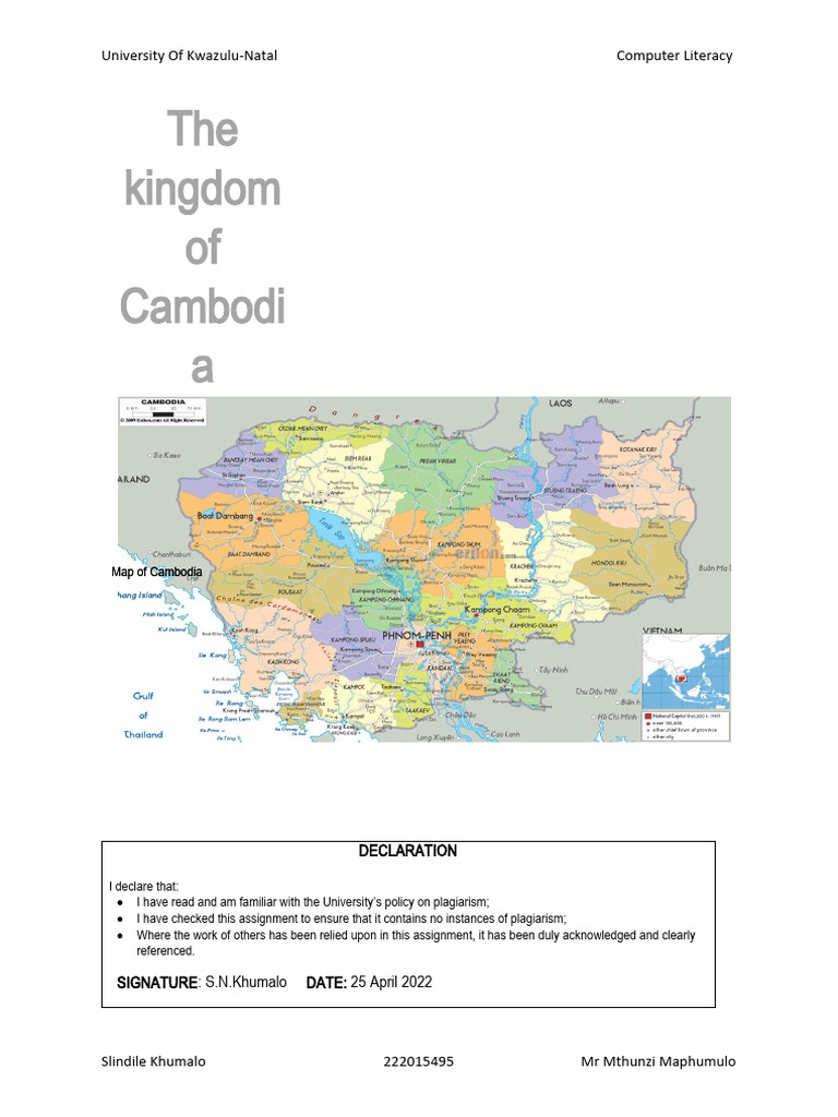 Cambodia Pdf Cambodia Phnom Penh