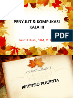 Penyulit Pada Ibu Bersalin Kala III