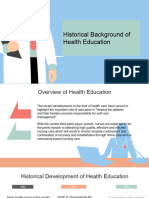 Historical Backgaround of Health Education