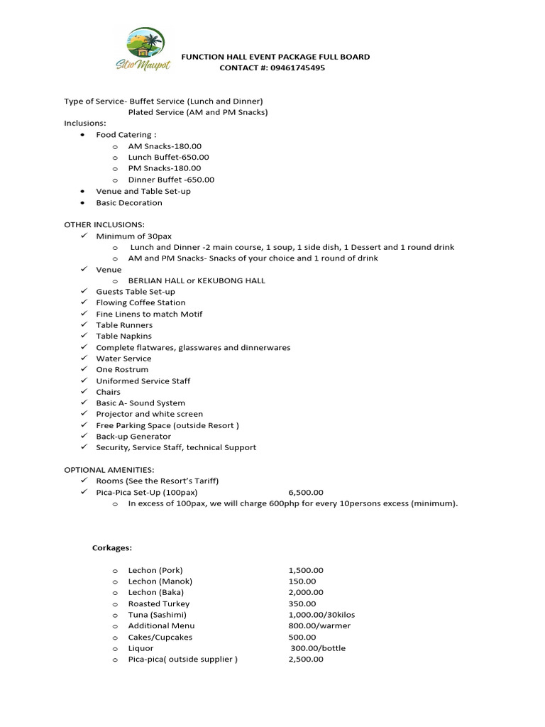 full-board-package-download-free-pdf-tableware-buffet