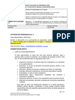 Actividad de Aprendizaje No. 3 - Texto Argumentativo Trabajo Decente y Dignidad Humana