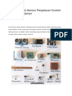 22 Jenis Sensor & Cara Kerjanya