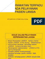 Keperawatan Terpadu Pada Pelayanan Pasien Lansia