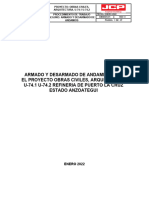 Jcp-pts-Vdu-003 Armado y Desarmado de Andamios