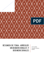 Resumen de Arreglos: Unidimensionales y Bidimensionales