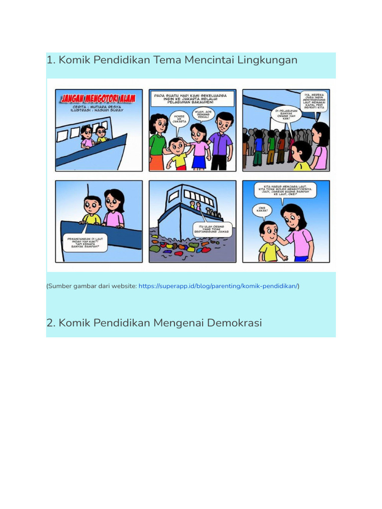 Komik Pendidikan untuk Anak-Anak | PDF | Ilmu Sosial | Kesehatan Holistik