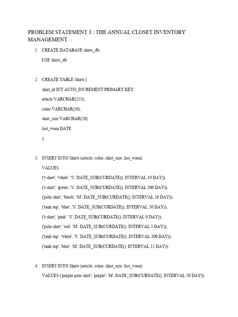 Problem Statement 3 | PDF