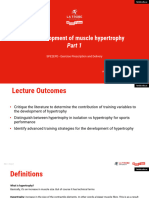 SPE2EPD - Lecture 4 - Hypertrophy