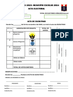 Acta de Escrutinio Pitágoras 2024