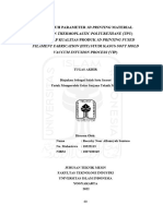 Pengaruh Parameter 3D Printing Material Filamen Thermoplastic Polyurethane (Tpu) Terhadap Kualitas Produk 3D Printing Fused