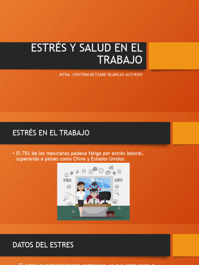 Estrés y Salud en El Trabajo | PDF | Estrés (biología) | Alcoholismo