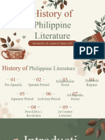 Lesson 1 - History of Philippine Literature