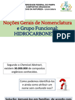 Grupos Funcionais - Hidrocarbonetos