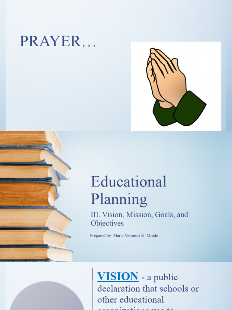 Vision. Mission, Goals and Objectives | PDF | Goal | Learning