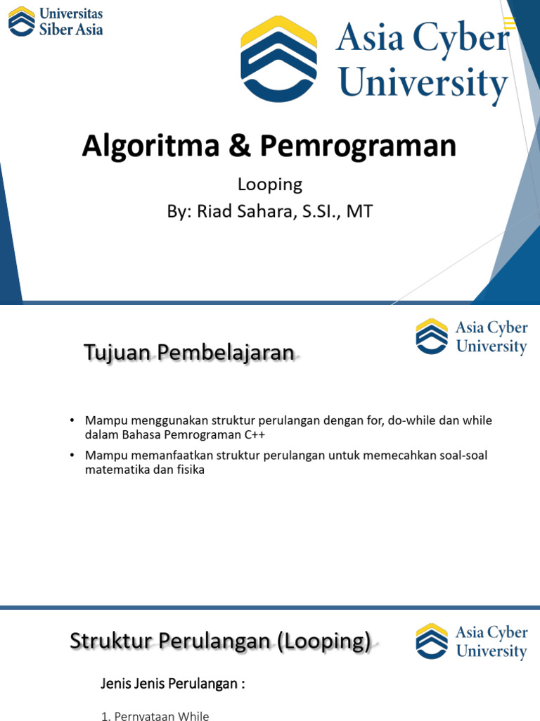Struktur Perulangan dalam C++ | PDF