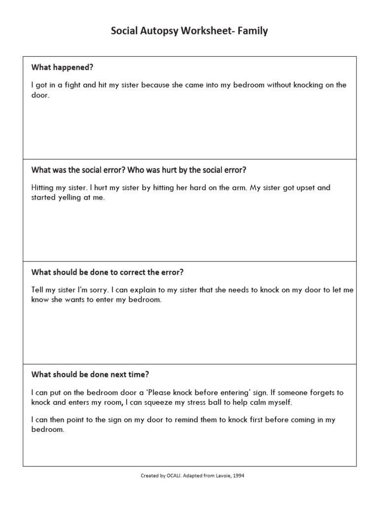 Autism center social autopsy family pdf