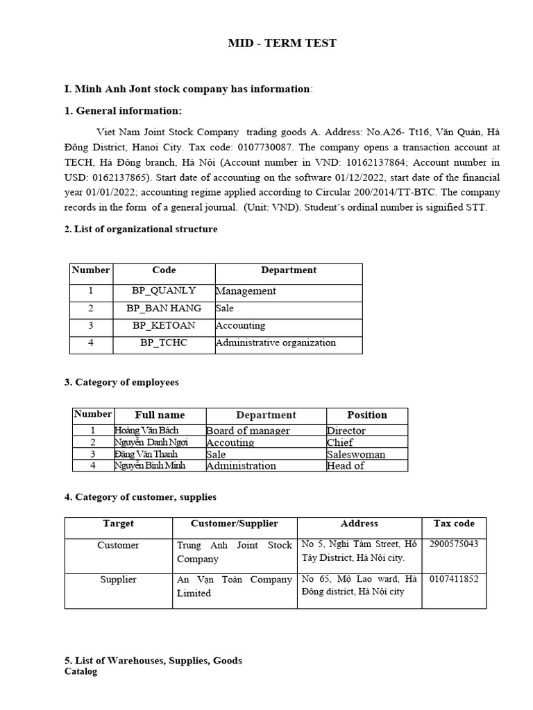 Vietnam Joint Stock Co. Accounting Overview | PDF | Hanoi | Banks
