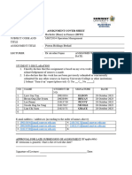 MGT2034 Operation Management Group Assignment