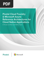 Pivotal Cloud Foundry and Microsoft Azure Reference Architectures For Cloud Native Applications