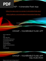 OWASP - Vulnerable Flask App