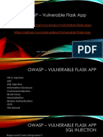 OWASP - Vulnerable Flask App