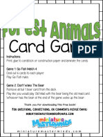 Forest Animal Card Game