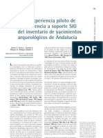 Una Experiencia Piloto de Transferencia A Soporte SIG Del Inventario de Yacimientos Arqueológicos de Andalucía