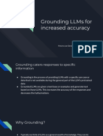 Grounding LLM Models For Increased Accuracy