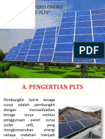 Konsep Konversi Energi Tentang Plts