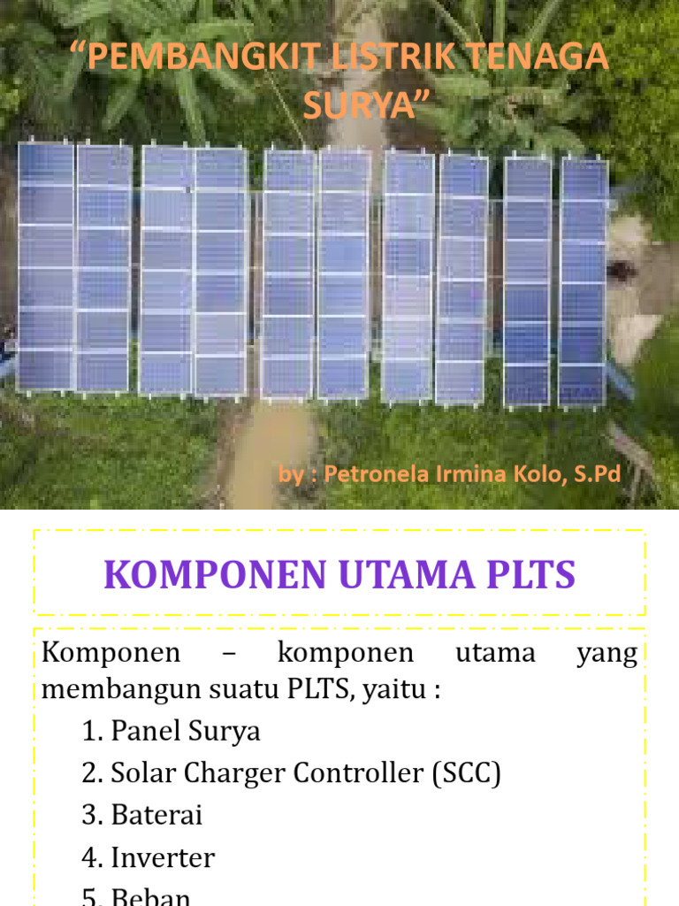 Komponen dan Fungsi SCC Panel Surya | PDF