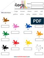 Colors Worksheets Pack