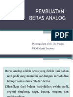 Pembuatan Beras Analog