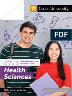 Curtin University 2021 Health Sciences Undergraduate Guide