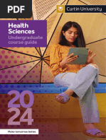 Curtin University 2024 Health Sciences Undergraduate Guide