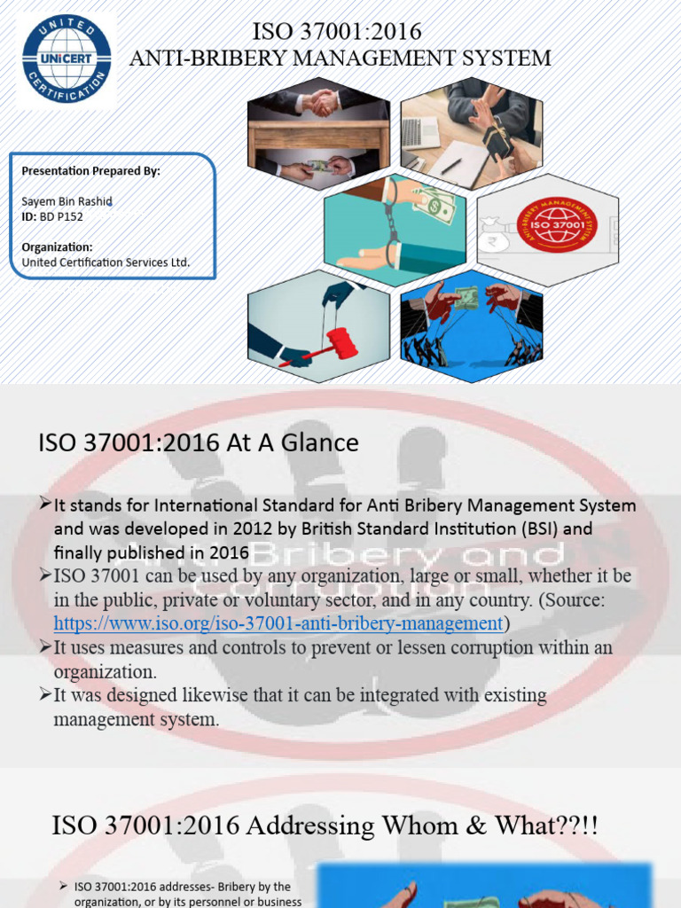 ISO 37001 New | Download Free PDF | Bribery | Audit