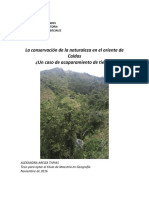 La Conservación de La Naturaleza en El Oriente de Caldas ¿Un Caso de Acaparamiento de Tierras?