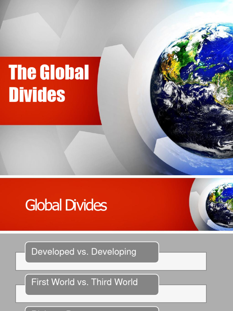 Lesson 9 Slides Global Divides PDF Developing Country Human