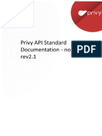 Privy API Standard Documentation - Non RA Rev2.1